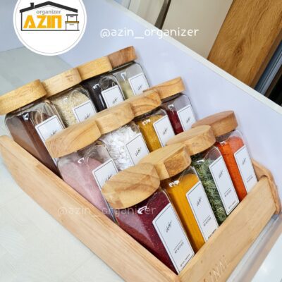 استند شیشه مک کارتی چوبی